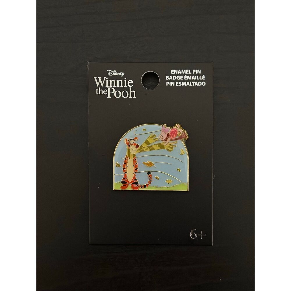 Loungefly Disney Winnie the Pooh Tigger and Piglet Windy Fall Enamel Pin